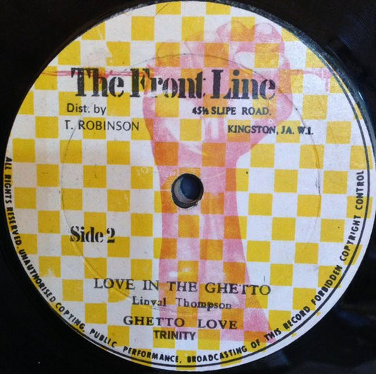 Linval Thompson / Trinity (4) : Love In The Ghetto / Ghetto Love (12", MP, M/Print)