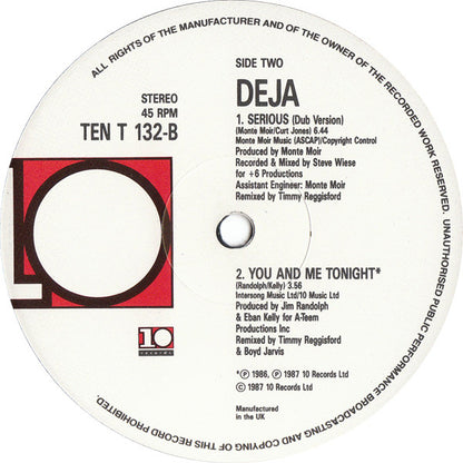Déjà : Serious (12", Single)