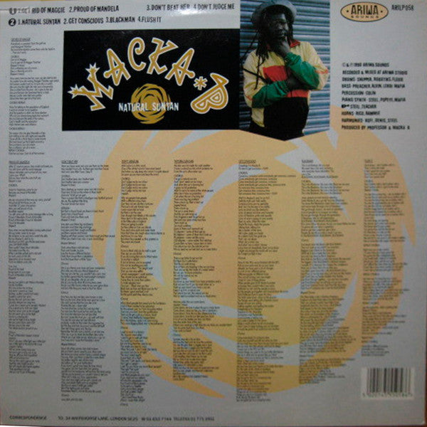 Macka B : Natural Suntan (LP, Album)