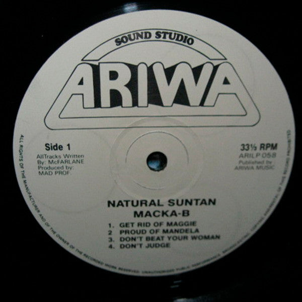 Macka B : Natural Suntan (LP, Album)