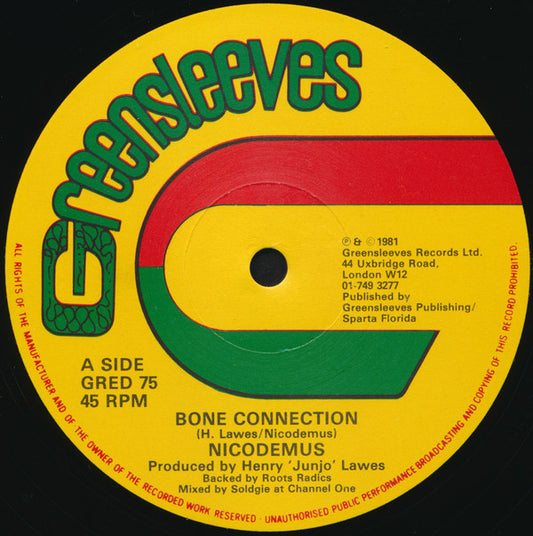 Nicodemus / Leroy Smart : Bone Connection / All Of My Love (12")