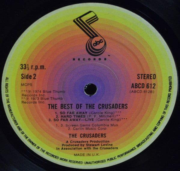 The Crusaders : The Best Of The Crusaders (2xLP, Comp)