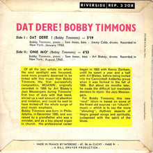 Bobby Timmons : Dat Dere (7", EP, Mono)
