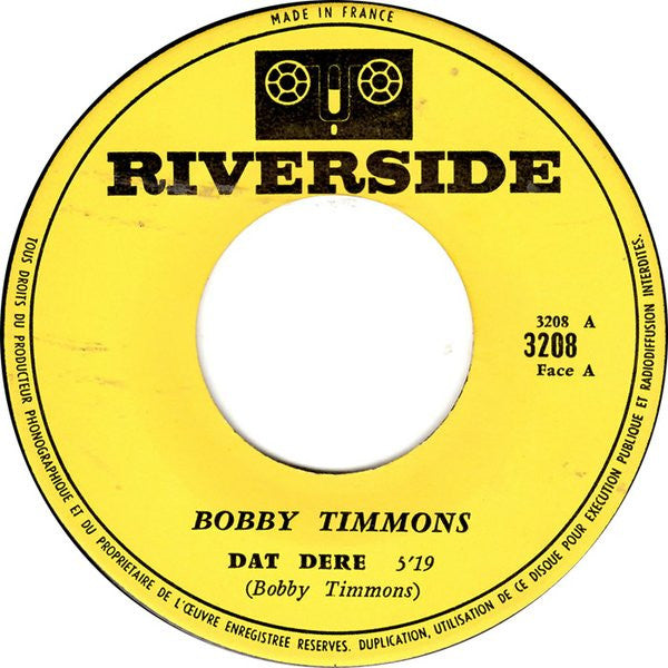 Bobby Timmons : Dat Dere (7", EP, Mono)