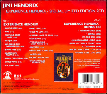 Jimi Hendrix : Experience Hendrix - The Best Of Jimi Hendrix (2xCD, Comp, Ltd)