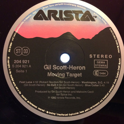 Gil Scott-Heron : Moving Target (LP, Album, RP)