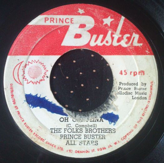 Folkes Brothers, Prince Buster's All Stars : Oh Carolina (7", Single, RE)