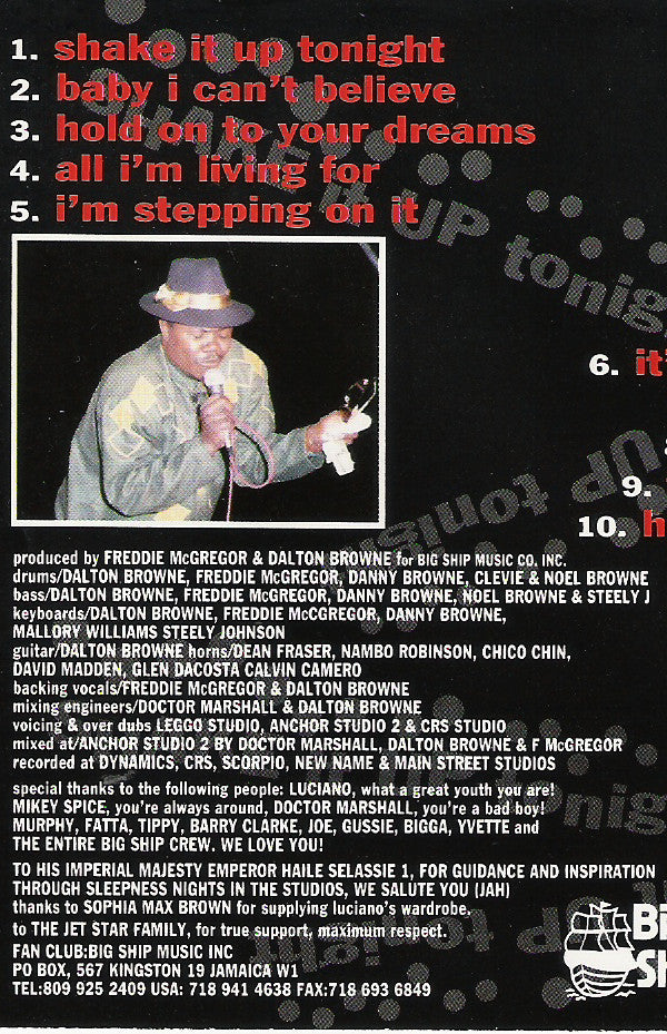 Luciano (2) : Shake It Up Tonight (CD, Album)