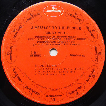 Buddy Miles : A Message To The People (LP, Album, Gat)