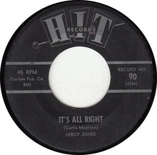 Leroy Jones (6)  /  Connie Dee : It's All Right / She's A Fool (7")
