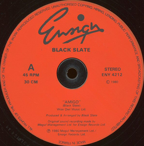 Black Slate : Amigo (12")