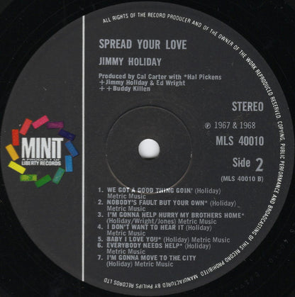Jimmy Holiday : Spread Your Love (LP, Album)