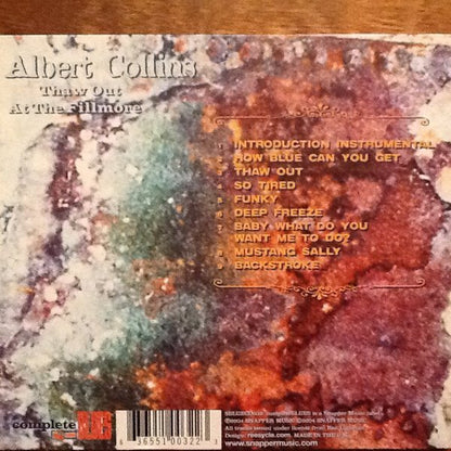 Albert Collins : Thaw Out At The Fillmore (CD, Album, RE)