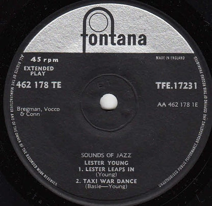 Lester Young : Sounds Of Jazz (7", EP)