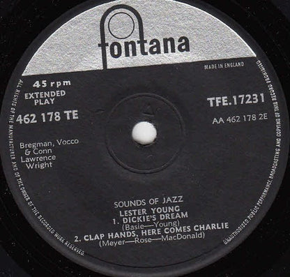 Lester Young : Sounds Of Jazz (7", EP)
