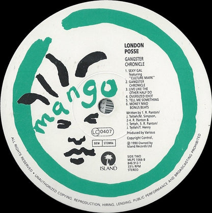 London Posse : Gangster Chronicle (LP, Album)