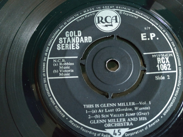 Glenn Miller And His Orchestra : The Is Glenn Miller Vol. 1 (7", EP, Mono)