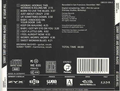 Sonny Terry And Brownie McGhee* : At Sugar Hill (CD, Album, RE, RM)