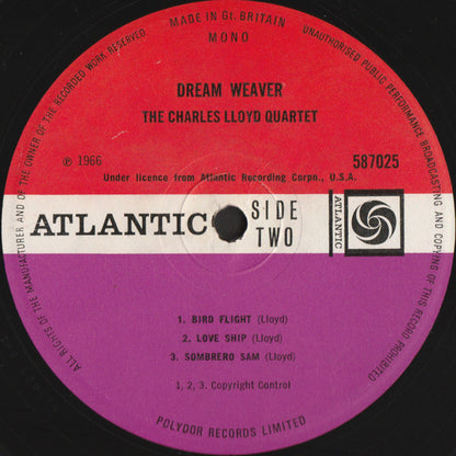 The Charles Lloyd Quartet : Dream Weaver (LP, Album, Mono)