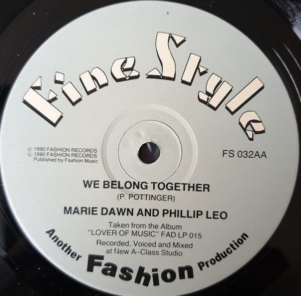 Marie Dawn And Phillip Leo : One Night / We Belong Together (12")