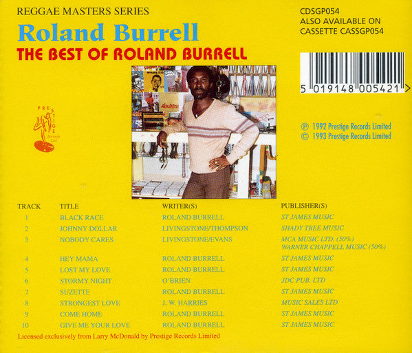 Roland Burrell : The Best Of Roland Burrell (CD, Comp)