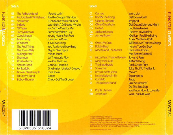 Various : Funk Soul Classics (2xCD, Comp)