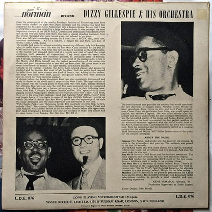 Dizzy Gillespie And His Orchestra Featuring Chano Pozo : Gene Norman Presents Dizzy Gillespie And His Orchestra Featuring Chano Pozo (10")