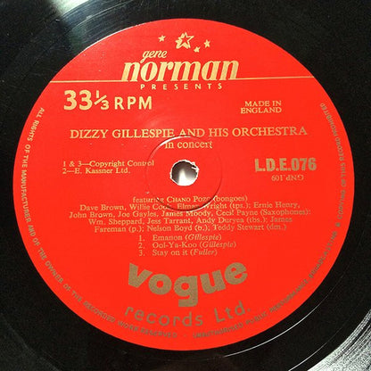 Dizzy Gillespie And His Orchestra Featuring Chano Pozo : Gene Norman Presents Dizzy Gillespie And His Orchestra Featuring Chano Pozo (10")