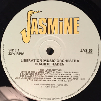 Charlie Haden : Liberation Music Orchestra (LP, Album, RE)