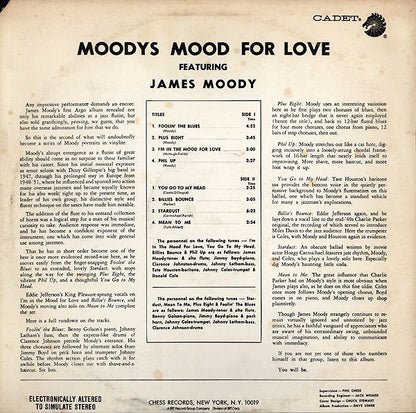 James Moody : Moody's Mood For Love (LP, Album, RE)
