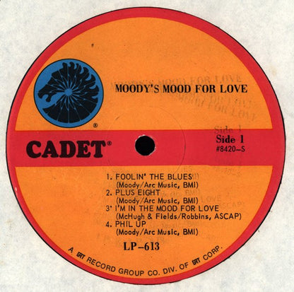 James Moody : Moody's Mood For Love (LP, Album, RE)