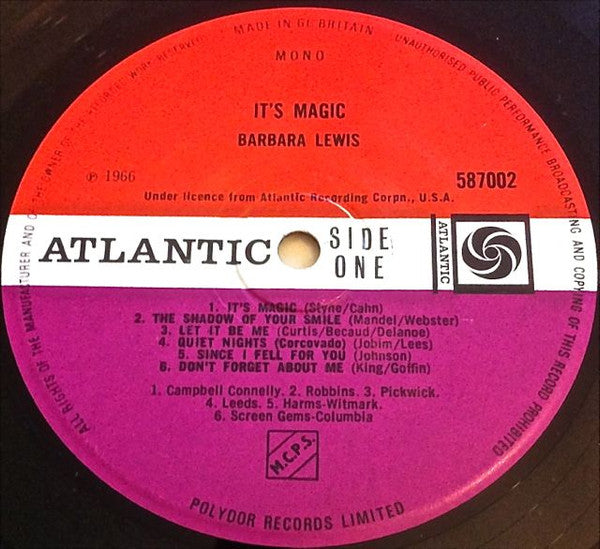 Barbara Lewis : It's Magic (LP, Mono)