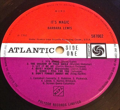 Barbara Lewis : It's Magic (LP, Mono)