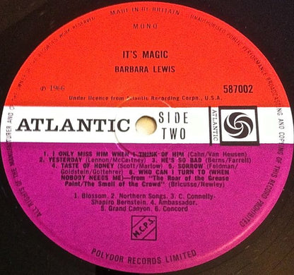 Barbara Lewis : It's Magic (LP, Mono)