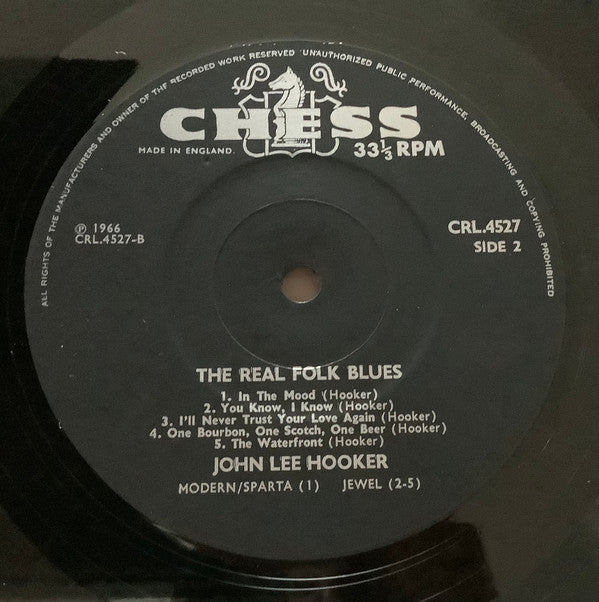 John Lee Hooker : The Real Folk Blues (LP, Album, Mono)