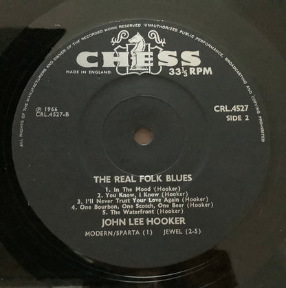 John Lee Hooker : The Real Folk Blues (LP, Album, Mono)