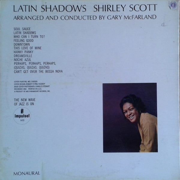 Shirley Scott : Latin Shadows (LP, Album, Mono, Gat)