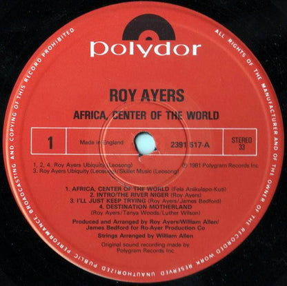 Roy Ayers : Africa, Center Of The World (LP, Album)