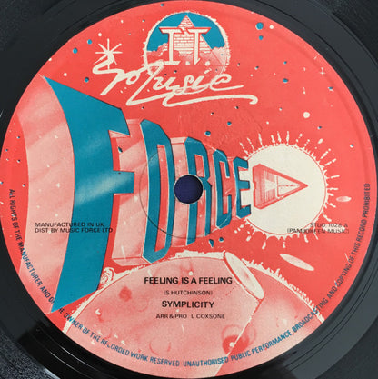 Simplicity : Feeling Is A Feeling / Been In Love (12")