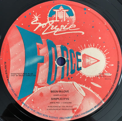 Simplicity : Feeling Is A Feeling / Been In Love (12")