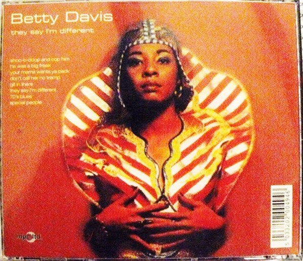 Betty Davis : They Say I'm Different (CD, Album, RE)