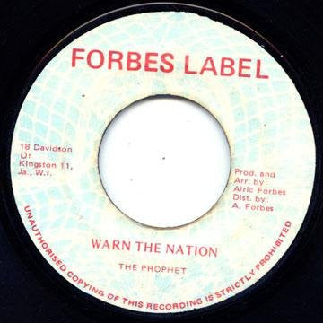 The Prophets : Warn The Nation (7")