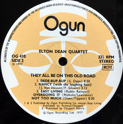 Elton Dean Quartet : They All Be On This Old Road (LP, Album)