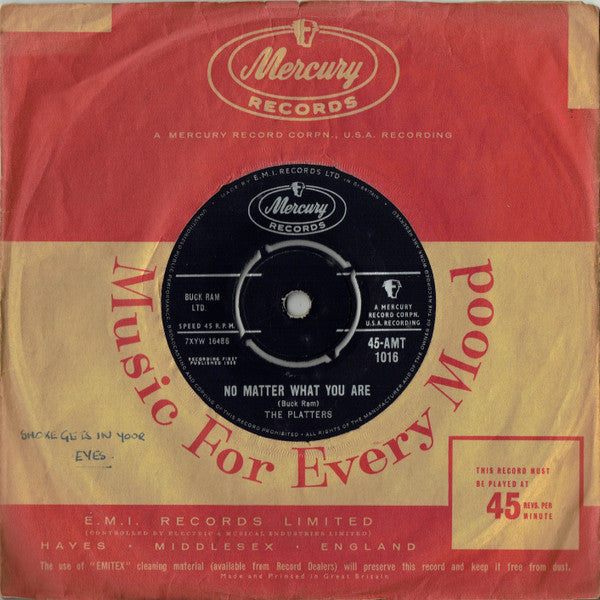 The Platters : Smoke Gets In Your Eyes (7", Single)