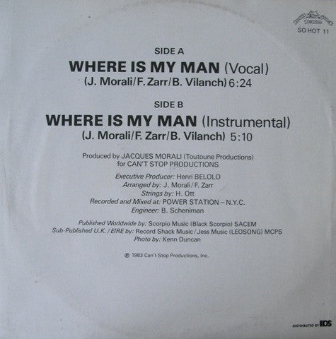Eartha Kitt : Where Is My Man (12")