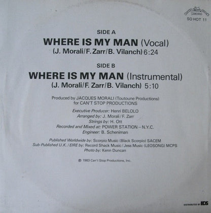 Eartha Kitt : Where Is My Man (12")