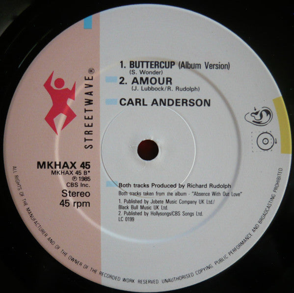Carl Anderson, Paul Phillips Remix : Buttercup (Remix) (12")