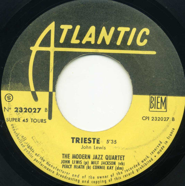 The Modern Jazz Quartet : Lonely Woman / Trieste (7", EP)