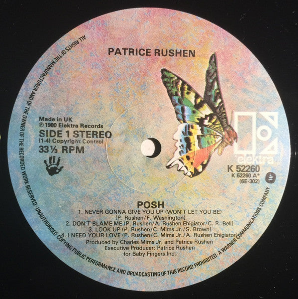 Patrice Rushen : Posh (LP, Album)