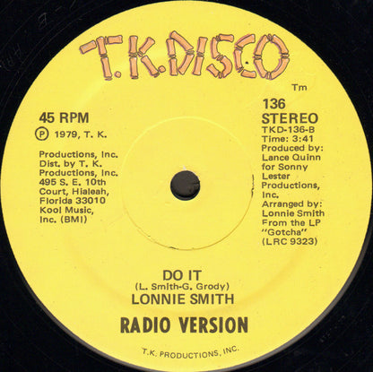 Lonnie Smith : Do It (12")